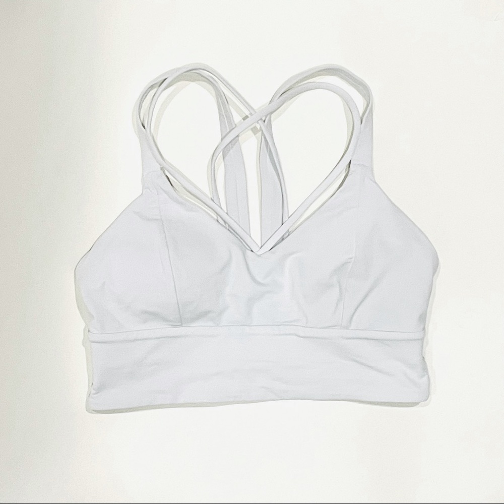 Lululemon white sports bra